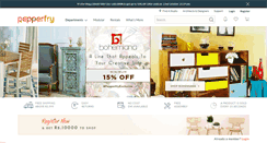 Desktop Screenshot of pepperfry.com